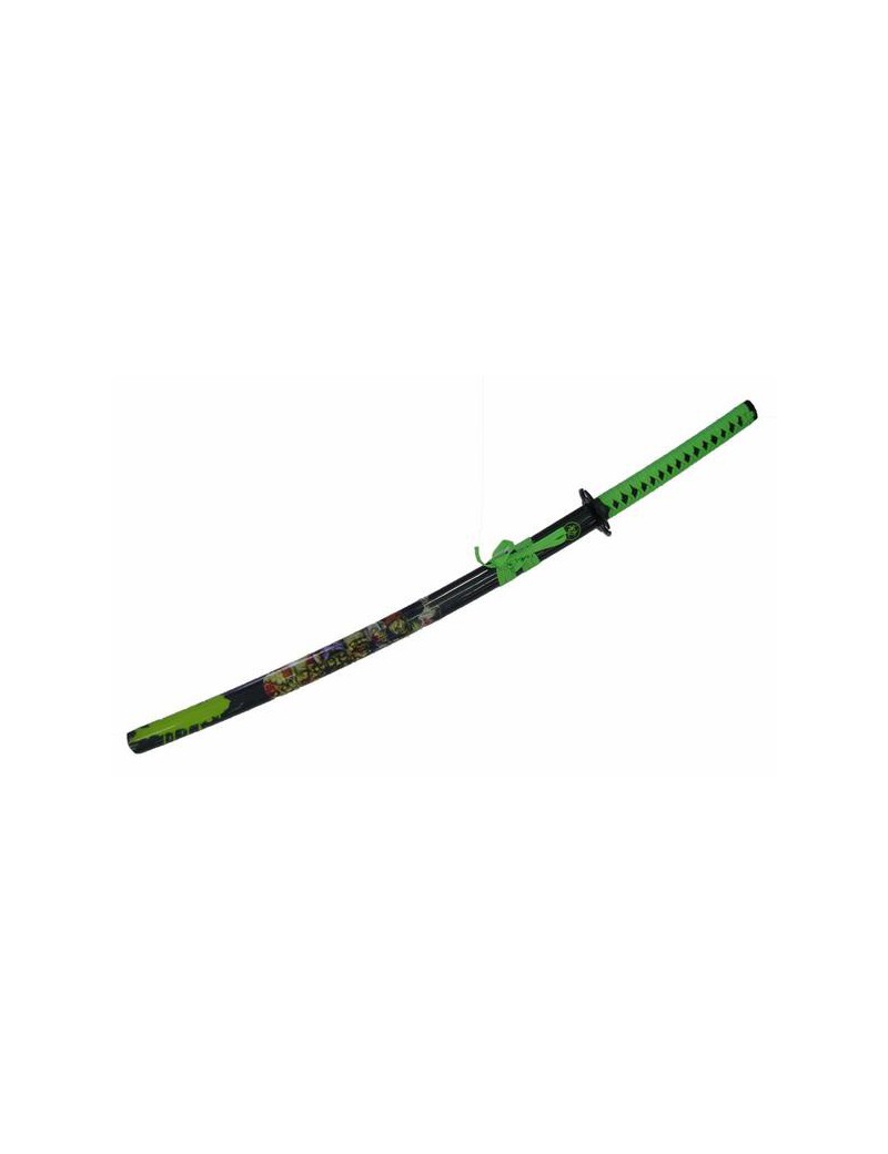 RIPRODUZIONE ORNAMENTALE KATANA FILM ZONBI CON LOGO BIOHAZARD ED EFFETTO SANGUE ROSSO SULLA LAMA [ZS5754]