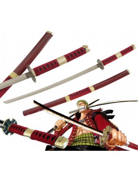 RIPRODUZIONE ORNAMENTALE KATANA RORONOA ZORO RED DELUXE [ZS9413A]