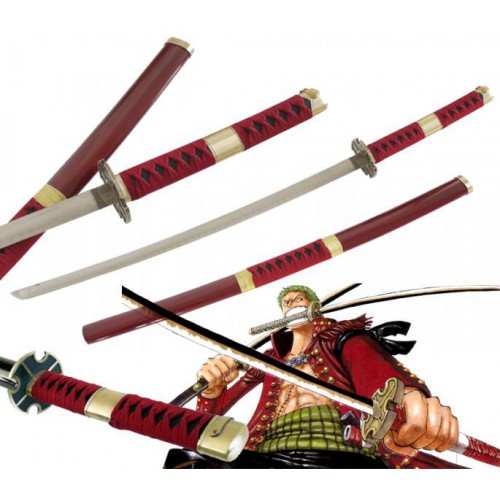 REPRODUCCIÓN ORNAMENTAL KATANA RORONOA ZORO RED DELUXE [ZS9413A]