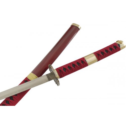 REPRODUCCIÓN ORNAMENTAL KATANA RORONOA ZORO RED DELUXE [ZS9413A]