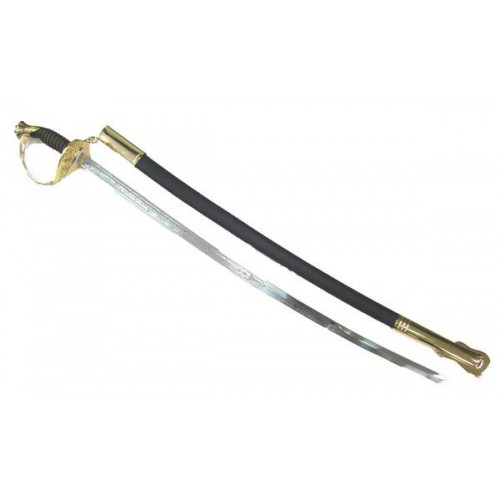 JING GONG RRIPRODUZIONE ORNAMENTALE SPADA UFFICIALE NAVAL CERIMONIALE [BY-094A]
