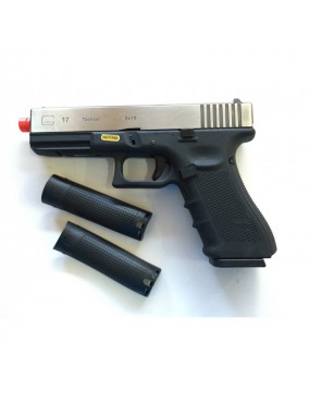 GLOCK G17 PLATA SOMOS UN GAS RETROCESO [WE-057S]