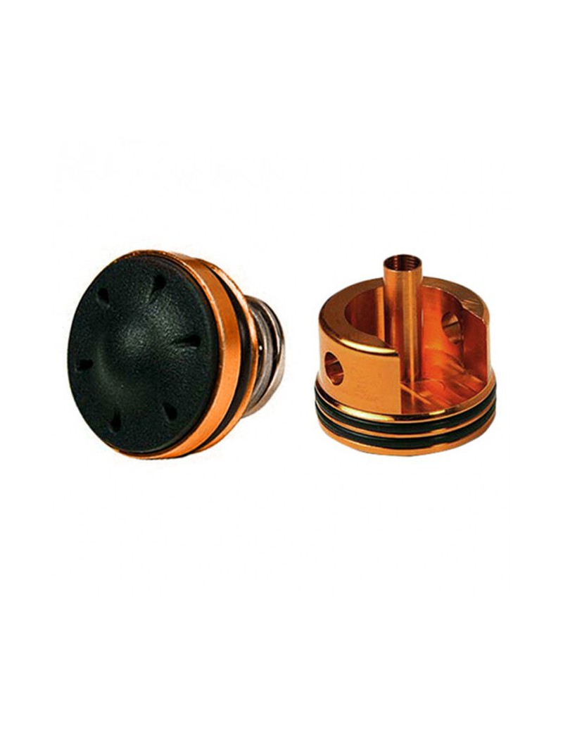 KIT TESTA PISTONE CUSCINETTATA SILENZIATA PIU' TESTA CILINDRO CON DOPPIO O-RIN ANTIVUOTO ICS VERSIONE 2 [MC-56]