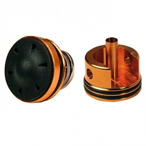 KIT TESTA PISTONE CUSCINETTATA SILENZIATA PIU' TESTA CILINDRO CON DOPPIO O-RIN ANTIVUOTO ICS VERSIONE 2 [MC-56]