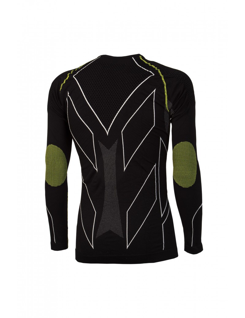 THERMAL SHIRT X TECH PREMIUM ROUND NECK FROM +10 TO -30 COLOR BLACK [MAGLIA PREMIUM]