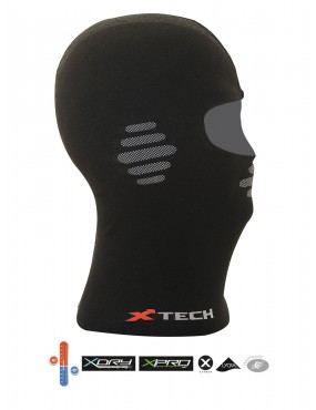 XTECH BALACLAVA / THERMAL UNTERHELM SPIEL ÜBER +15 BIS -10 FARBE SCHWARZ EINE GRÖSSE [SOTTOCASCO GAME OVER NERO] 2