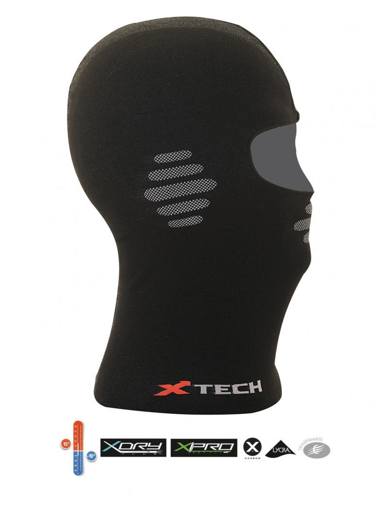 XTECH BALACLAVA / THERMIQUE SOUS-CASQUE GAME PLUS DE +15 À -10 COULEUR NOIR TAILLE UNIQUE [SOTTOCASCO GAME OVER NERO]