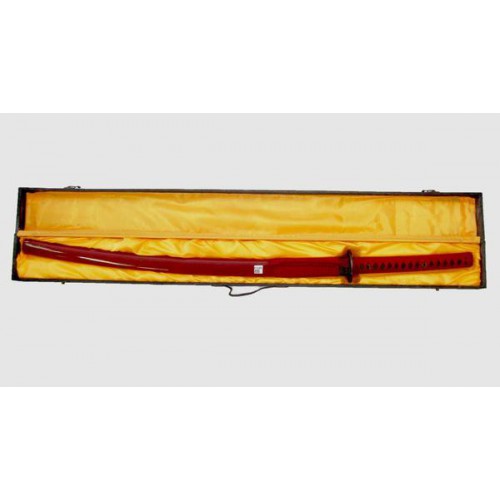 REPRODUCCIÓN ORNAMENTAL BURDEOS DE LUJO KATANA CON ESTUCHE RÍGIDO [P7025]