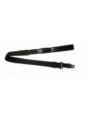 THREE-POINT BLACK SHOULDER STRAP [KR022B]