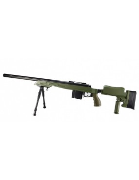 CARABINE SNIPER TACTICAL MB4413 VERTE AVEC BIPODE [MB4413V]