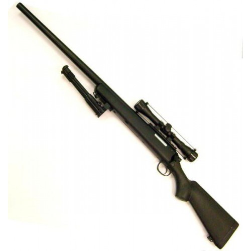 FUCILE SNIPER VSR10 CON BIPIEDE E OTTICA NERO WELL [MB03BB-O]