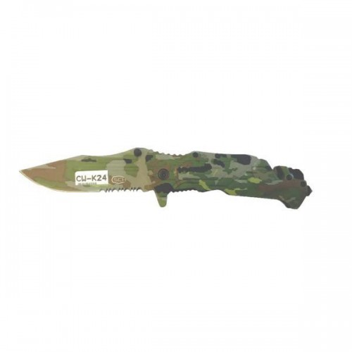 CUCHILLOS DE UÑA DE ACERO CUCHILLO TACTICO PLEGABLE CAMO K24 [CW-K24]