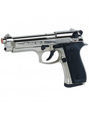 Pistola Fogueo Bruni 92 9mm Niquel Full Metal