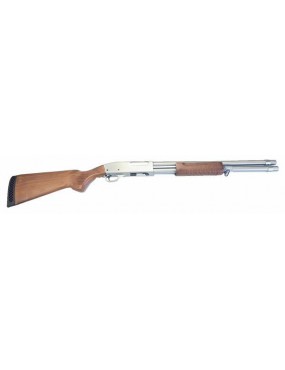 FUSIL À AIR ARGENT E WOOD M870 L QINGLIU [QL-M870LS]