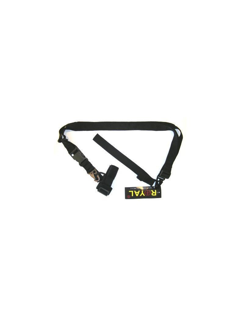 THREE-POINT BLACK SHOULDER STRAP [BX08 NERO]
