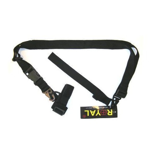 THREE-POINT BLACK SHOULDER STRAP [BX08 NERO]