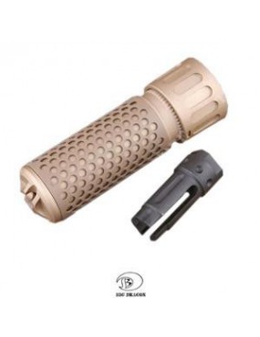 QUICK DETACH SUPRESSOR SILENCER TAN BIG DRAGON [BD-0541T]