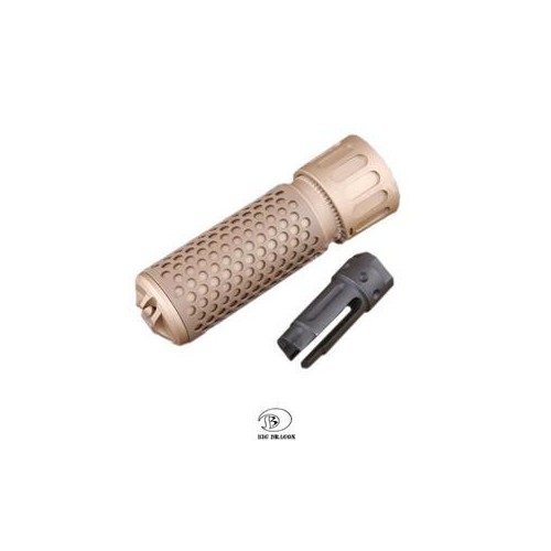 QUICK DETACH SUPRESSOR SILENCER TAN BIG DRAGON [BD-0541T]