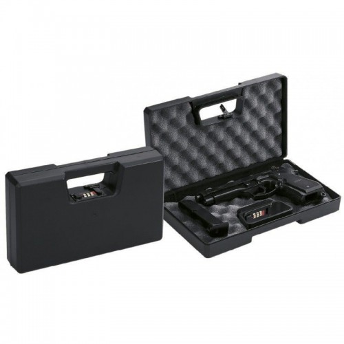 VALIGETTA NEGRINI RIGIDA PORTA PISTOLA 17,5x30x6 CM NERA CON COMBINAZIONE  [2.0381]