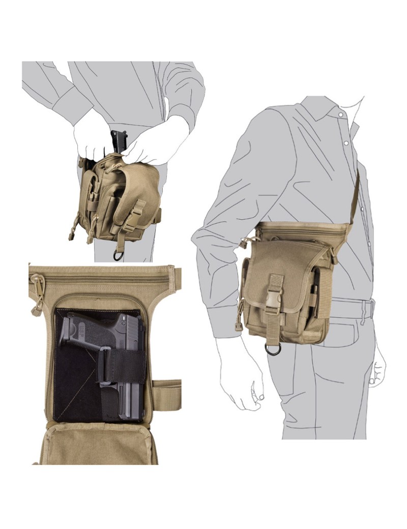 MULTI-POCKET BAG IN CORDURA EXPEDIRION VEGA HOLSTER 2B32 TAN [2B32D]