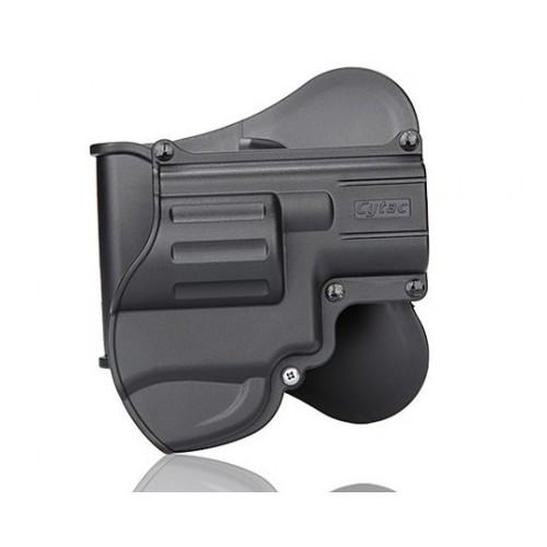 RIGID CYTAC HOLSTER FÜR REVOLVER SCHWARZEN RECHTEN GÜRTEL [CY-SW-JF]