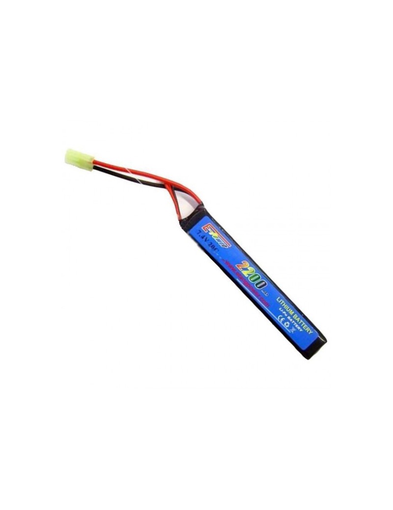 BATTERIA LIPO 7.4v X 2200 mAh STICK E-POWER [7.4x2200T]