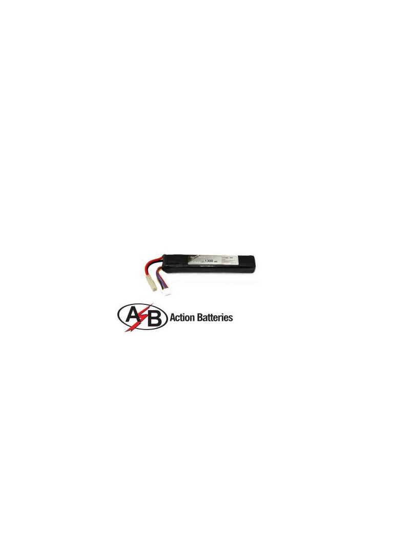 BATTERIE LIPO 11.1V X1300 mAh 20C BATTERIES D'ACTION [11.1X1300LAB]