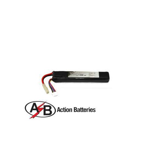 BATTERIE LIPO 11.1V X1300 mAh 20C BATTERIES D'ACTION [11.1X1300LAB]