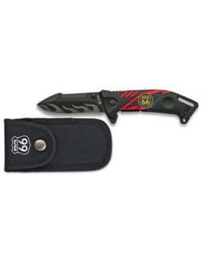 FOLDING KNIFE '' ROUTE 66 '' 19373 ALBAINOX WITH CASE [19373]