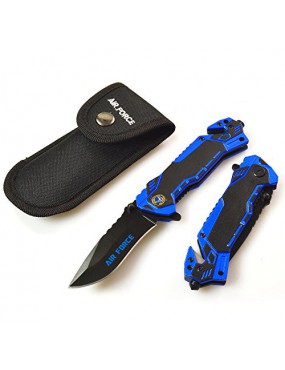 '' AIR FORCE '' NAVAJA ALBAINOX CON CADENA + PLACA Y ESTUCHE [19435] 2