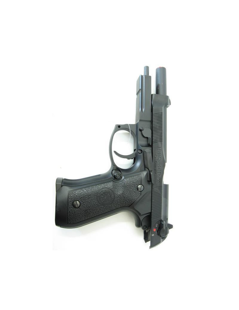 HFC GAS BLOWBACK PISTOL HALF METAL FULL AUTO BLACK [HG 190R]