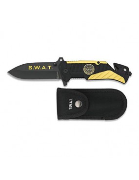 NAVAJA '' SWAT '' ALBAINOX AMARILLA CON ESTUCHE [19744]
