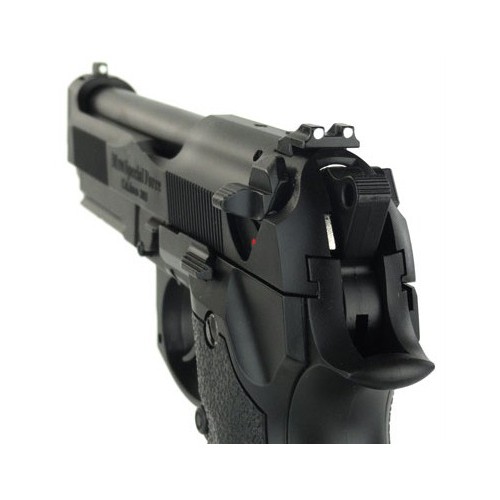 PISTOLA DE GAS HFC HALF METAL NEGRA BURST [HG 190R]