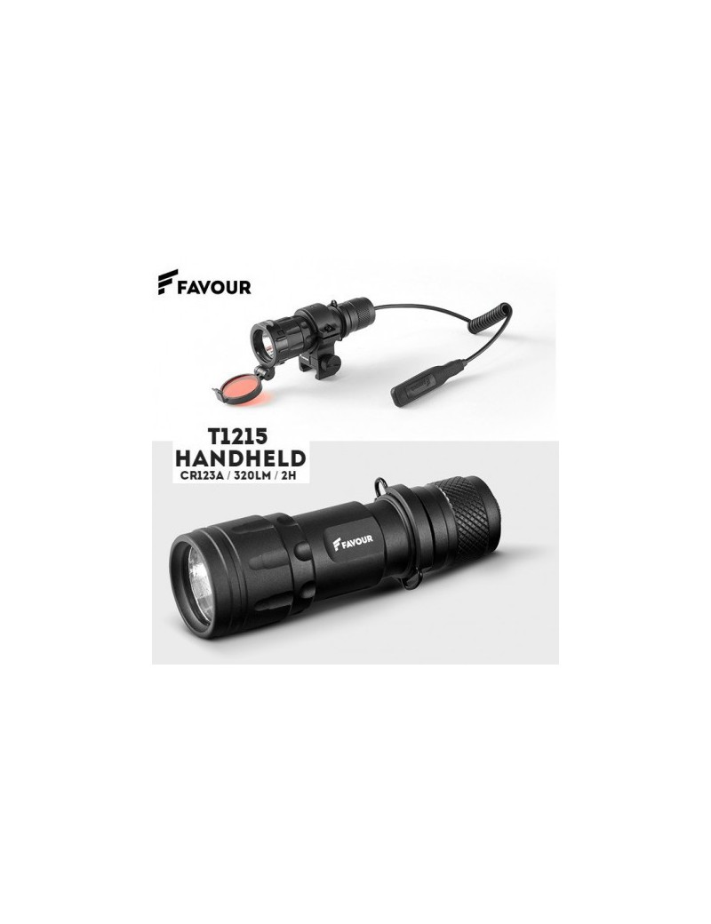 TORCIA LED IMPERMEABILE HANDHELD 320 LUMENS ATTACCO REMOTO FAVOUR [T1215]
