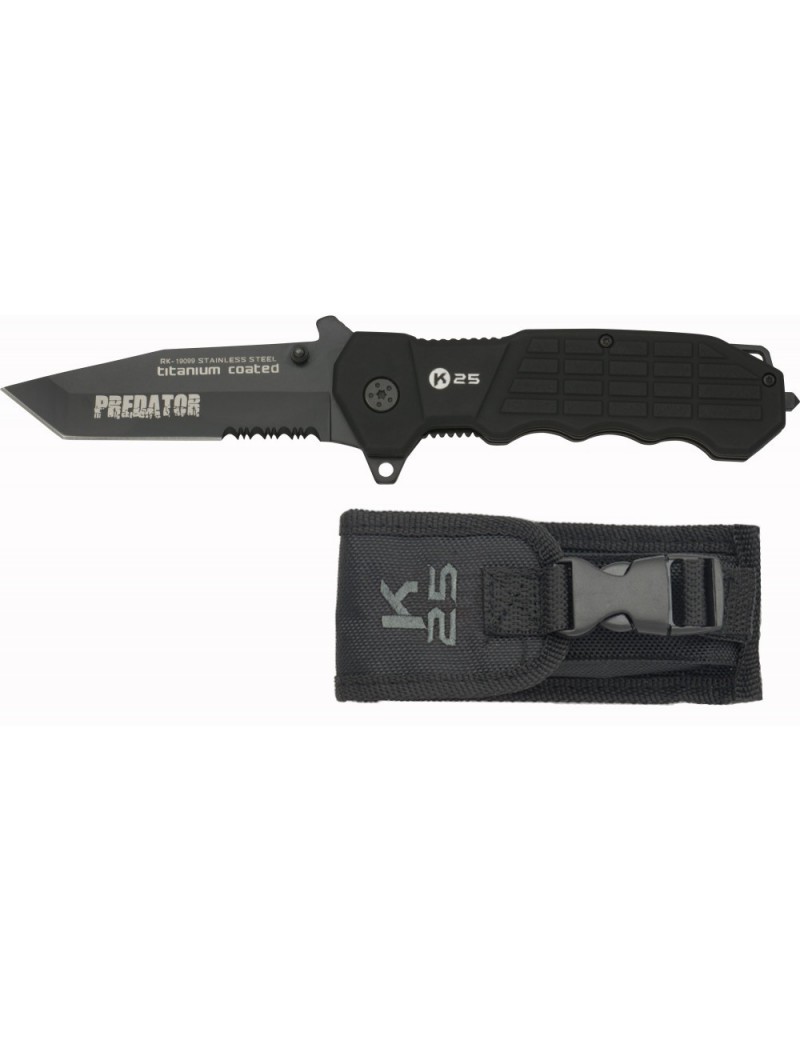 FOLDING KNIFE '' PREDATOR '' 19099 K25 BLACK [19099]