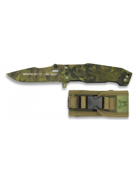 K25 COLTELLO RICHIUDIBILE ''MOHICAN III'' WOODLAND CON CUSTODIA [19542]