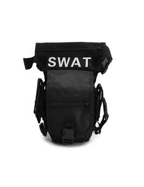 '' SWAT '' BARBARIC BLACK TACTICAL THIGH BAG [34898-NE]