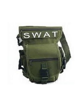 '' SWAT '' BOLSO TÁCTICO PARA MUSLO BARBARIC VERDE [34898-VE]