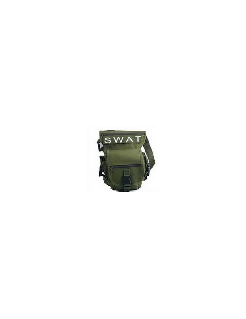 SWAT BARBARIC GREEN TACTICAL THIGH BAG [34898-VE]