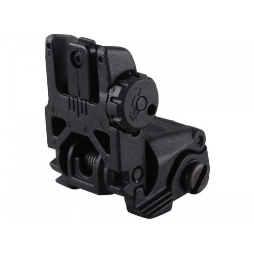 BIG DRAGON SET TACCHE DI MIRA POSTERIORE E ANTERIORE FLIP-UP BLACK [BD-3794B]