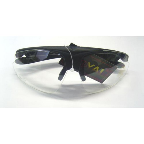 BLACK AIRSOFT PROTECTIVE GLASSES WITH ANTI FOG SMOKING LENSES [DX701B]