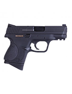 GAS PISTOL MODEL MP9 BIG BIRD BLACK BLOWBACK WE [W001B]