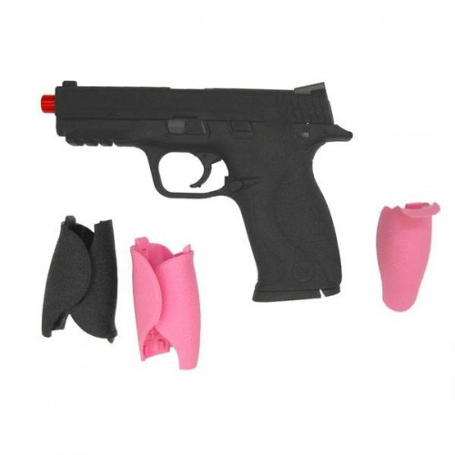 GAS PISTOL MODEL MP9 BIG BIRD BLACK BLOWBACK WE [W001B]