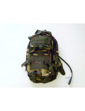 ZAINETTO TATTICO WOODLAND 9 TASCHE-CAMELBACK INCORPORATO  [JW030W]