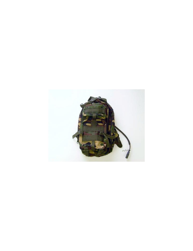 ZAINETTO TATTICO WOODLAND 9 TASCHE-CAMELBACK INCORPORATO  [JW030W]