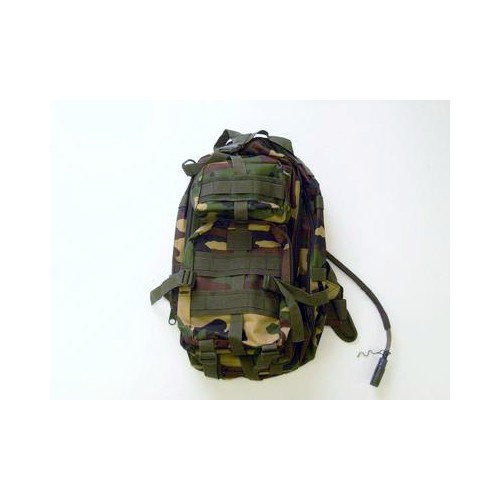 ZAINETTO TATTICO WOODLAND 9 TASCHE-CAMELBACK INCORPORATO  [JW030W]