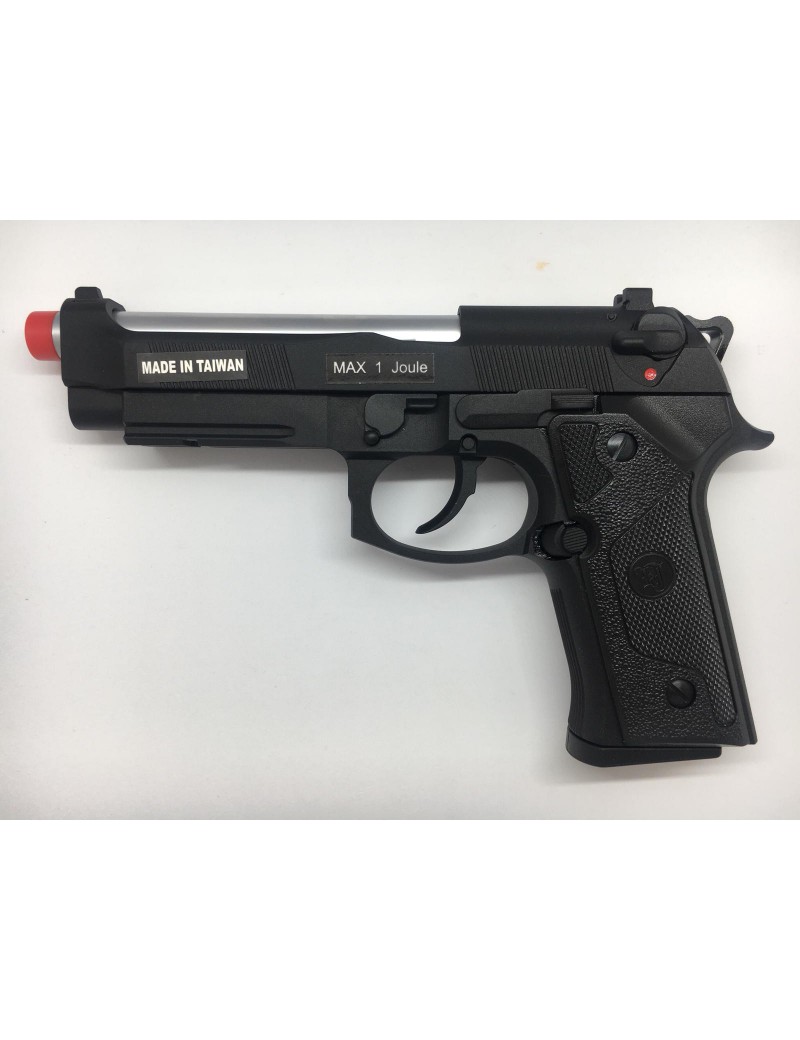 GASPISTOLE M92 ELITE IA TAKTISCHES SILBERFASS-BLOWBACK KJWORKS [KJ-92IA]