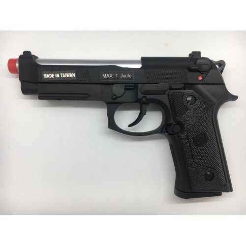 GASPISTOLE M92 ELITE IA TAKTISCHES SILBERFASS-BLOWBACK KJWORKS [KJ-92IA]