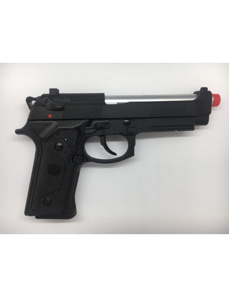 GASPISTOLE M92 ELITE IA TAKTISCHES SILBERFASS-BLOWBACK KJWORKS [KJ-92IA]