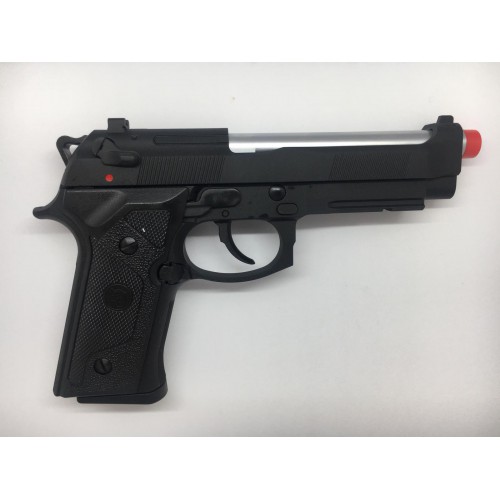 GASPISTOLE M92 ELITE IA TAKTISCHES SILBERFASS-BLOWBACK KJWORKS [KJ-92IA]